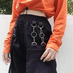 Gothic Harajuku Grunge Buckle Pocket Strap Jogger Pants EG397 -EgrilDoll Fashion Outlet Store gothic harajuku grunge buckle pocket strap jogger pants eg397 678