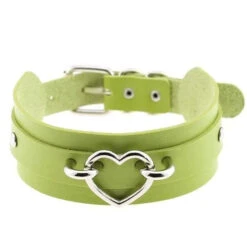 Gothic Harajuku Heart Choker Necklace EG199 -EgrilDoll Fashion Outlet Store gothic harajuku heart choker necklace eg199 green 745