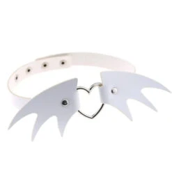 Gothic Harajuku Heart Wings Choker Necklace EG0402 -EgrilDoll Fashion Outlet Store gothic harajuku heart wings choker necklace eg0402 white 158