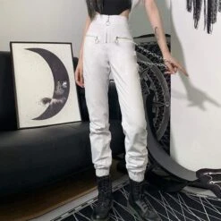 Gothic Harajuku Heartless O-Ring Pants GA077