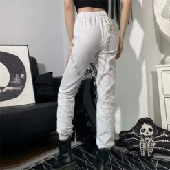 Gothic Harajuku Heartless O-Ring Pants GA077 8 Gothic Harajuku Heartless O-Ring Pants GA077 -EgrilDoll Fashion Outlet Store gothic harajuku heartless o ring pants ga077 516