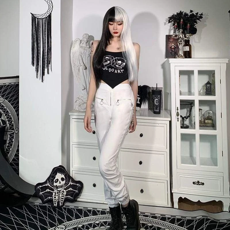 Gothic Harajuku Heartless O-Ring Pants GA077 3 Gothic Harajuku Heartless O-Ring Pants GA077 - Image 3