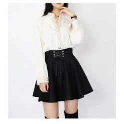 Gothic Harajuku Lace Up Waist Mini Skirt EG001 -EgrilDoll Fashion Outlet Store gothic harajuku lace up waist mini skirt eg001 277