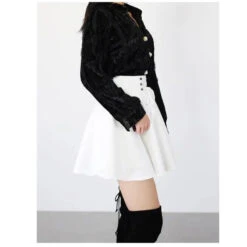 Gothic Harajuku Lace Up Waist Mini Skirt EG001 -EgrilDoll Fashion Outlet Store gothic harajuku lace up waist mini skirt eg001 795