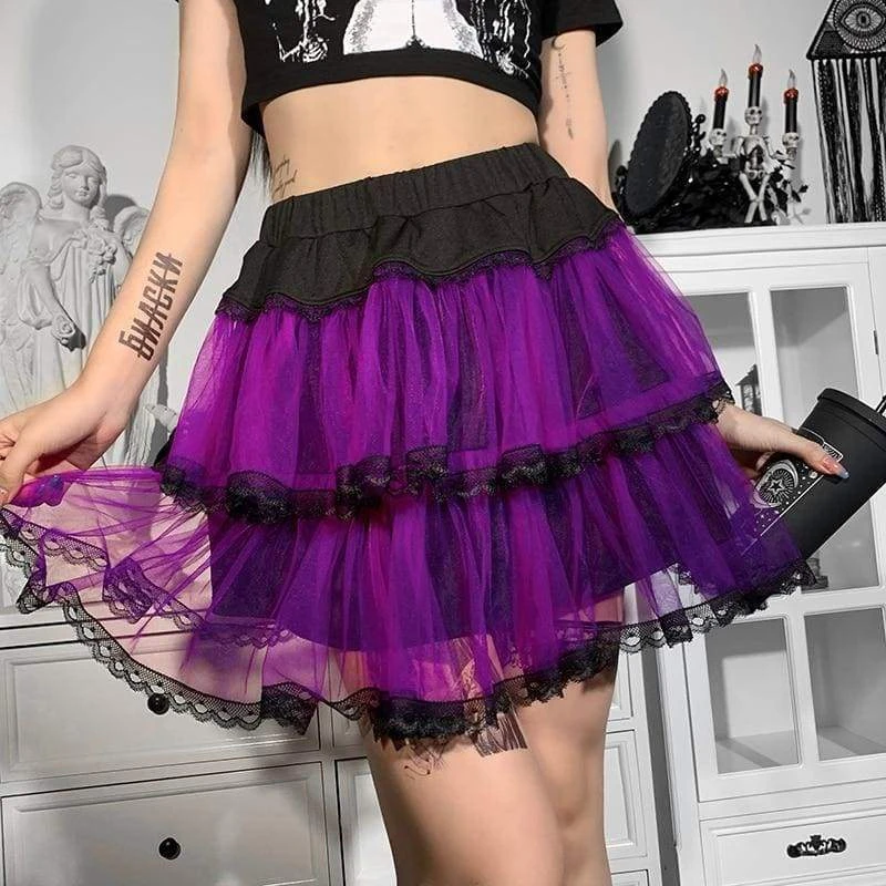 Gothic Harajuku Mystic Princess Mini Skirt GA004 1 Gothic Harajuku Mystic Princess Mini Skirt GA004