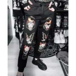 Gothic Harajuku Outta Hell Joggers Pants GA087 -EgrilDoll Fashion Outlet Store gothic harajuku outta hell joggers pants ga087 249