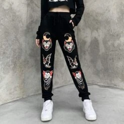 Gothic Harajuku Outta Hell Joggers Pants GA087