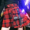Gothic Harajuku Plain/Plaid Shorts Mini Skirt EG072