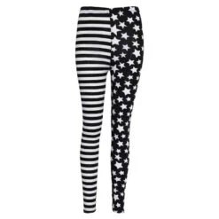 Gothic Harajuku Stripes Stars Leggings Pants EG024 -EgrilDoll Fashion Outlet Store gothic harajuku stripes stars leggings pants eg024 socks 998