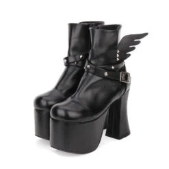 Gothic Harajuku Wings Platform Boots EG263