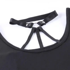 Gothic Harness Halter Mini Dress EG0444 -EgrilDoll Fashion Outlet Store gothic harness halter mini dress eg0444 179