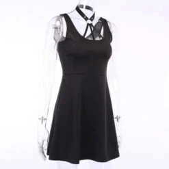Gothic Harness Halter Mini Dress EG0444 -EgrilDoll Fashion Outlet Store gothic harness halter mini dress eg0444 837