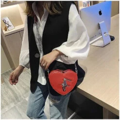 Gothic Heart Shaped Blade Zipper Chain Bag EG0446 31 Gothic Heart Shaped Blade Zipper Chain Bag EG0446 -EgrilDoll Fashion Outlet Store gothic heart shaped blade zipper chain bag eg0446 172