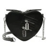 Gothic Heart Shaped Blade Zipper Chain Bag EG0446
