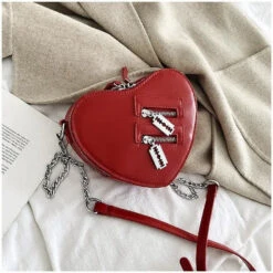 Gothic Heart Shaped Blade Zipper Chain Bag EG0446 28 Gothic Heart Shaped Blade Zipper Chain Bag EG0446 -EgrilDoll Fashion Outlet Store gothic heart shaped blade zipper chain bag eg0446 red 185