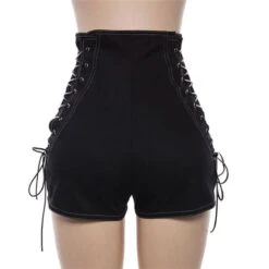 Gothic High Waist Zip Up Shorts EG049 -EgrilDoll Fashion Outlet Store gothic high waist zip up shorts eg049 979