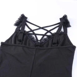 Gothic Hollow Out Pentagram Lace Camisole Tank Top EG350 -EgrilDoll Fashion Outlet Store gothic hollow out pentagram lace camisole tank top eg350 351