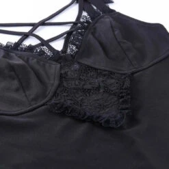 Gothic Hollow Out Pentagram Lace Camisole Tank Top EG350 -EgrilDoll Fashion Outlet Store gothic hollow out pentagram lace camisole tank top eg350 705