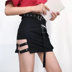 Gothic Hollow Out Side Mini Skirt EG0459 -EgrilDoll Fashion Outlet Store gothic hollow out side mini skirt eg0459 425