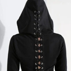 Gothic Hoodie Bolero With Straps EG0461 -EgrilDoll Fashion Outlet Store gothic hoodie bolero with straps eg0461 300