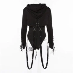 Gothic Hoodie Bolero With Straps EG0461 -EgrilDoll Fashion Outlet Store gothic hoodie bolero with straps eg0461 398