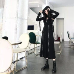 Gothic Hoodie Bolero With Straps EG0461 -EgrilDoll Fashion Outlet Store gothic hoodie bolero with straps eg0461 892