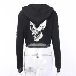 Gothic I DON'T CARE Hoodie Jacket EG227 -EgrilDoll Fashion Outlet Store gothic i dont care hoodie jacket eg227 top 820
