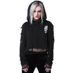 Gothic I DON'T CARE Hoodie Jacket EG227
