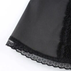 Gothic Lace And Satin Mini Dress EG0479 -EgrilDoll Fashion Outlet Store gothic lace and satin mini dress eg0479 436