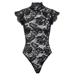 Gothic Lace Hollow Out Back Bodysuit EG0485 -EgrilDoll Fashion Outlet Store gothic lace hollow out back bodysuit eg0485 338