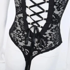 Gothic Lace Hollow Out Back Bodysuit EG0485 -EgrilDoll Fashion Outlet Store gothic lace hollow out back bodysuit eg0485 569
