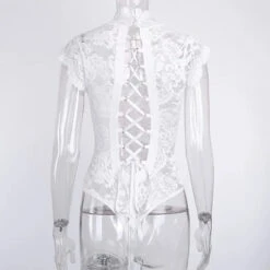 Gothic Lace Hollow Out Back Bodysuit EG0485 -EgrilDoll Fashion Outlet Store gothic lace hollow out back bodysuit eg0485 651
