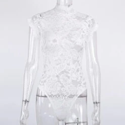 Gothic Lace Hollow Out Back Bodysuit EG0485 -EgrilDoll Fashion Outlet Store gothic lace hollow out back bodysuit eg0485 785