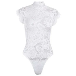 Gothic Lace Hollow Out Back Bodysuit EG0485 -EgrilDoll Fashion Outlet Store gothic lace hollow out back bodysuit eg0485 858