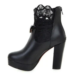 Gothic Lace Platform Ankle Boots EG17212 -EgrilDoll Fashion Outlet Store gothic lace platform ankle boots eg17212 730