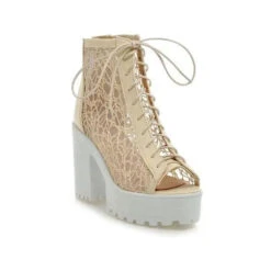 Gothic Lace See Thru Peep Toe Platform Sandals EG0494 -EgrilDoll Fashion Outlet Store gothic lace see thru peep toe platform sandals eg0494 beige 3 330