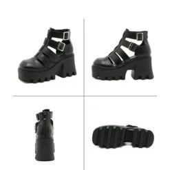 Gothic Punk Belts Hollow Out Sandal Casual Shoes EE0853 -EgrilDoll Fashion Outlet Store gothic punk belts hollow out sandal casual shoes ee0853 443