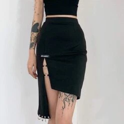 Gothic Punk Black Mini Skirt EG479 6 Gothic Punk Black Mini Skirt EG479 -EgrilDoll Fashion Outlet Store gothic punk black mini skirt eg479 516