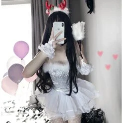 Gothic Uniform Seduction Cat Girl Cosplay Costumes EG17529 -EgrilDoll Fashion Outlet Store gothic uniform seduction cat girl cosplay costumes eg17529 lingerie set 480