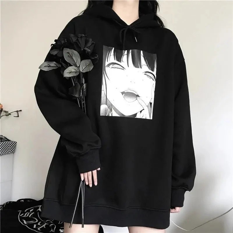 Gothic YUMEKO JABAMI Harajuku Oversized Hoodie EG053 1 Gothic YUMEKO JABAMI Harajuku Oversized Hoodie EG053