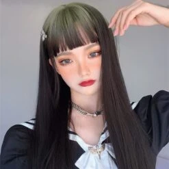 Gradient Gray Long Straight Lolita Wig SS1232 -EgrilDoll Fashion Outlet Store gradient gray long straight lolita wig ss1232 wigs 864