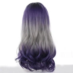 Gradient Purple Grey Wave Long Wig EG14945 -EgrilDoll Fashion Outlet Store gradient purple grey wave long wig eg14945 883