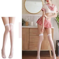 Grey/Blue/Pink Grid Bow Sailor Lingerie Set EG14453 -EgrilDoll Fashion Outlet Store greybluepink grid bow sailor lingerie set eg14453 120