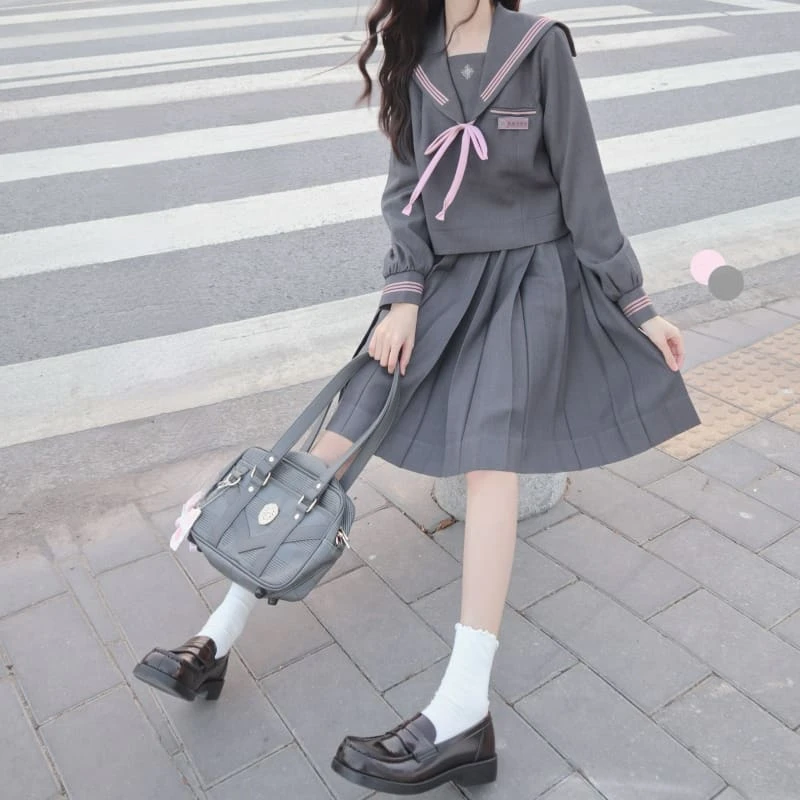 Harajuku Black Pink Cute Fashionable Uniform ON586 1 Harajuku Black Pink Cute Fashionable Uniform ON586