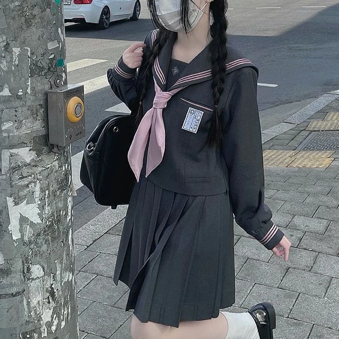 Harajuku Black Pink Cute Fashionable Uniform ON586 5 Harajuku Black Pink Cute Fashionable Uniform ON586 - Image 5