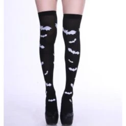 Harajuku Gothic Punk Skull Printed Black Thin Socks EG17187 -EgrilDoll Fashion Outlet Store harajuku gothic punk skull printed black thin socks eg17187 482