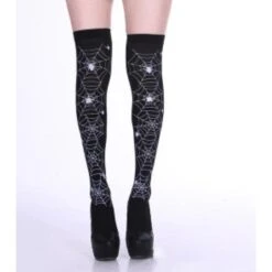 Harajuku Gothic Punk Skull Printed Black Thin Socks EG17187 -EgrilDoll Fashion Outlet Store harajuku gothic punk skull printed black thin socks eg17187 870