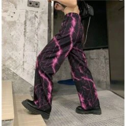 Harajuku High Street Purple Lightning Casual Pants EG470 26 Harajuku High Street Purple Lightning Casual Pants EG470 -EgrilDoll Fashion Outlet Store harajuku high street purple lightning casual pants eg470 716
