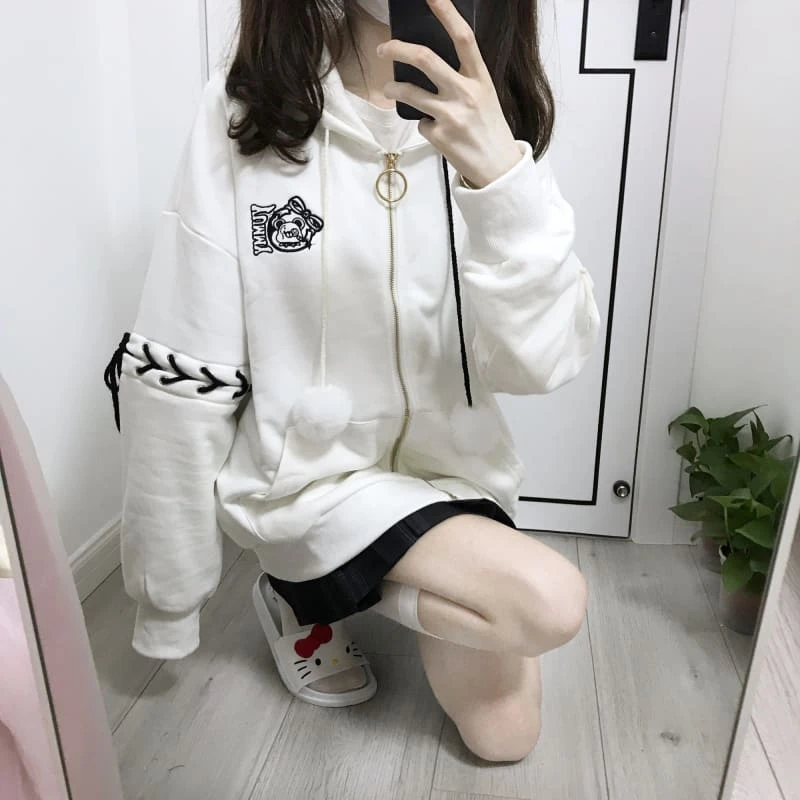 Harajuku Kawaii Broken Bears Hoodie ON600 5 Harajuku Kawaii Broken Bears Hoodie ON600 - Image 5