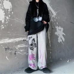 Harajuku Printed Unisex Pants -EgrilDoll Fashion Outlet Store harajuku printed unisex pants 165